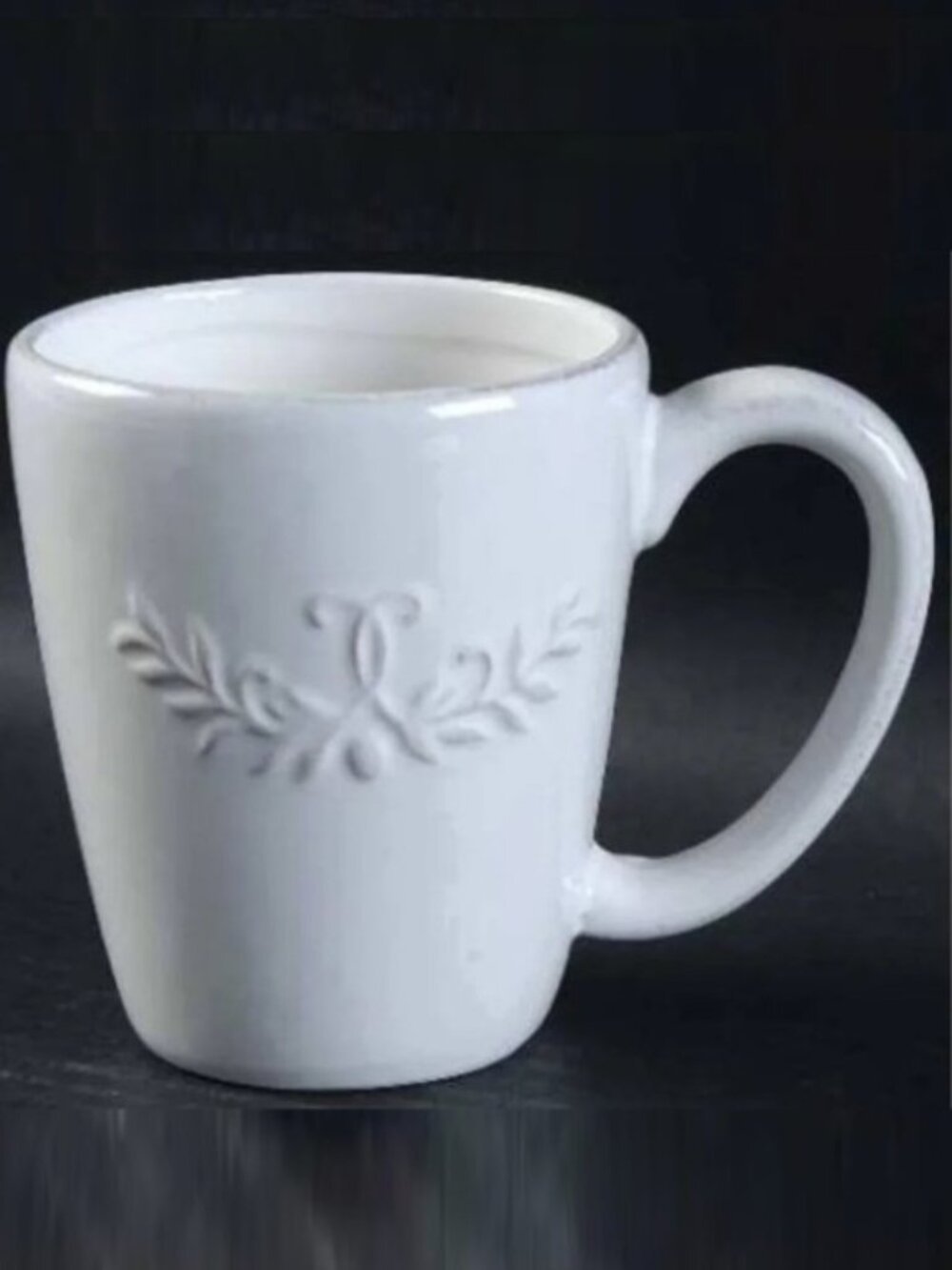 𝖠𝗆𝖾𝗋𝗂𝖼𝖺𝗇 𝖠𝗍𝖾𝗅𝗂𝖾𝗋 𝓑𝒊𝒂𝒏𝒄𝒂 Laurel Mugs White (Set of 3)